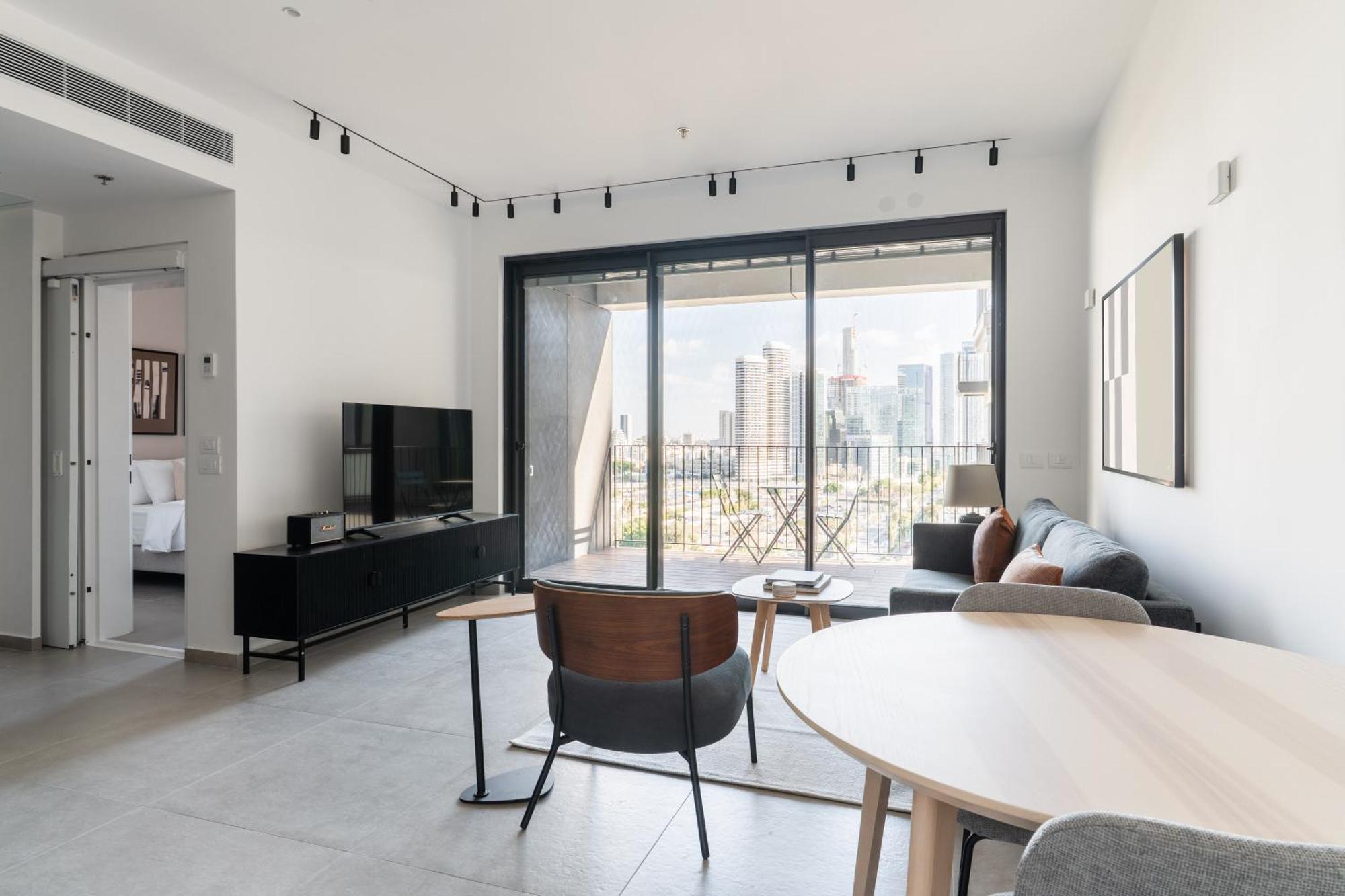 Apartment Blueground At Tzameret, High End, Balcony