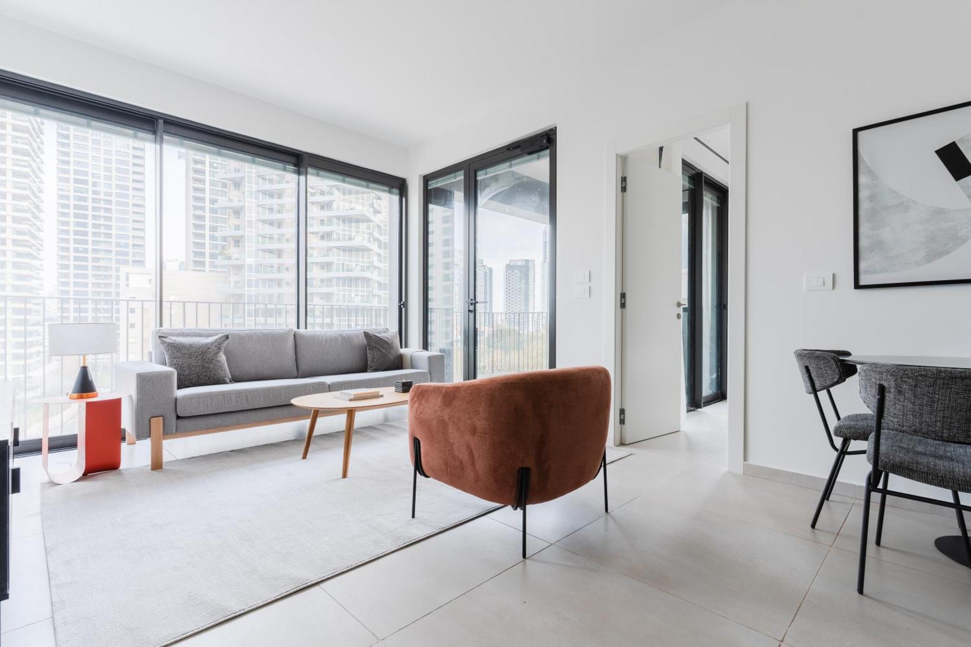 Blueground At Tzameret, High End, Balcony Apartment *